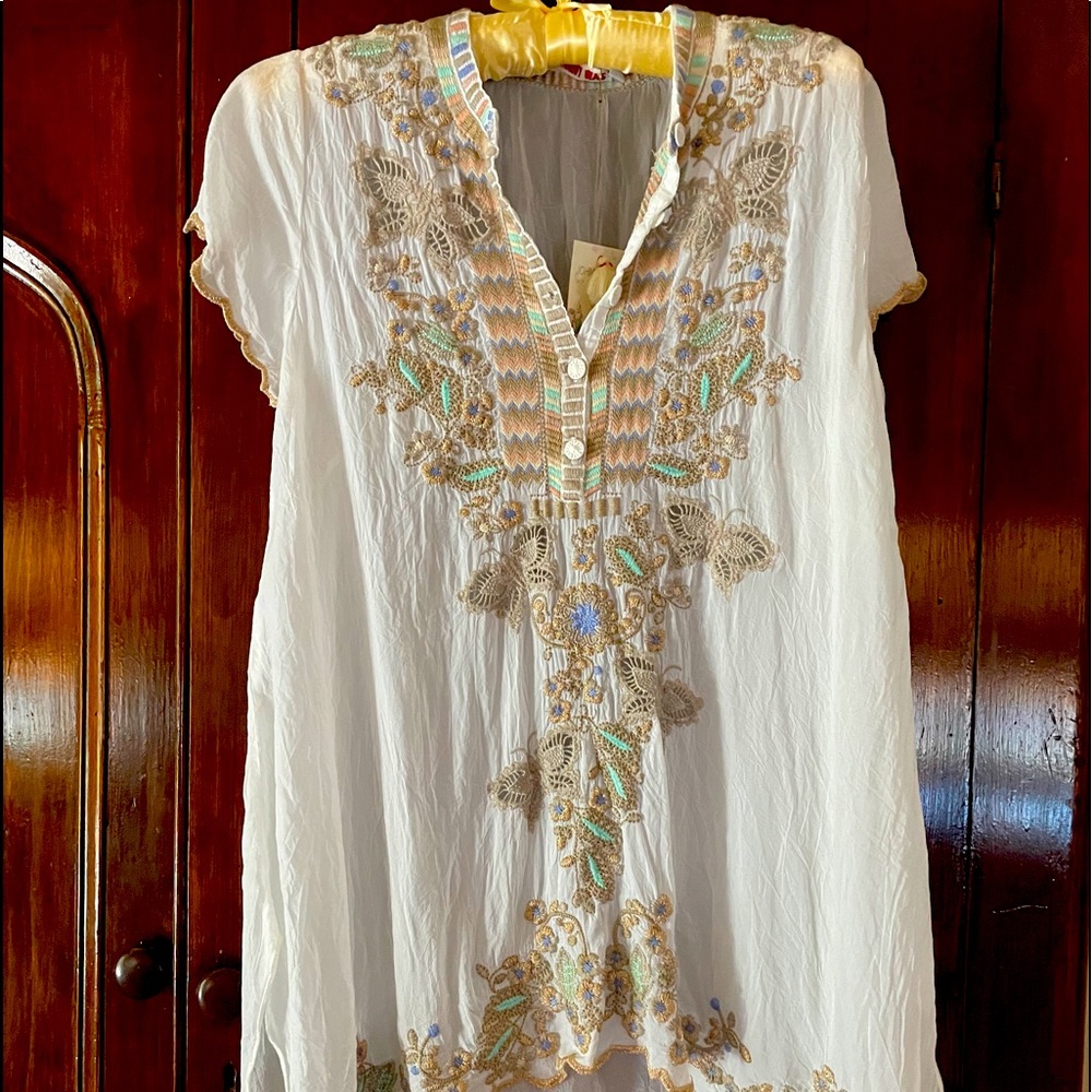 NWT Johnny Was Monark Tunic Top Shirt Blouse